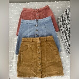 altar’d state & forever 21 corduroy skirts